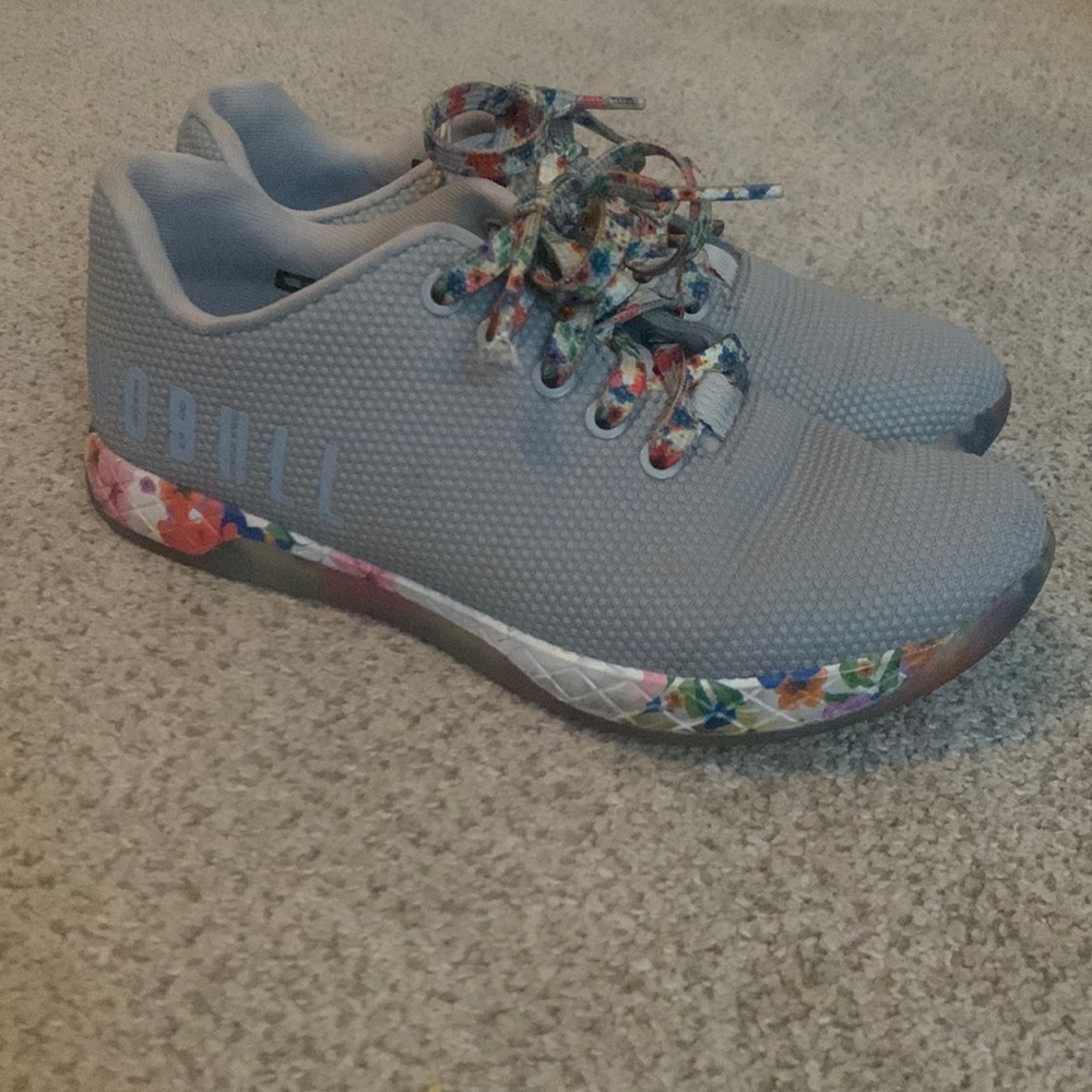 Nobull Project Grey Floral Trainer